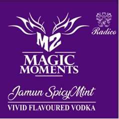 M2 Magic Moments Jamun Spicymint Vivid Flavoured Vodka Device mark 7186036 Trademark