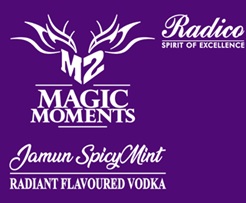 M2 Magic Moments Jamun Spicymint Radiant Flavoured Vodka Device mark 7211189 Trademark