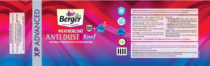 Berger Weathercoat Antidustt Kool Device mark 7222710 Trademark
