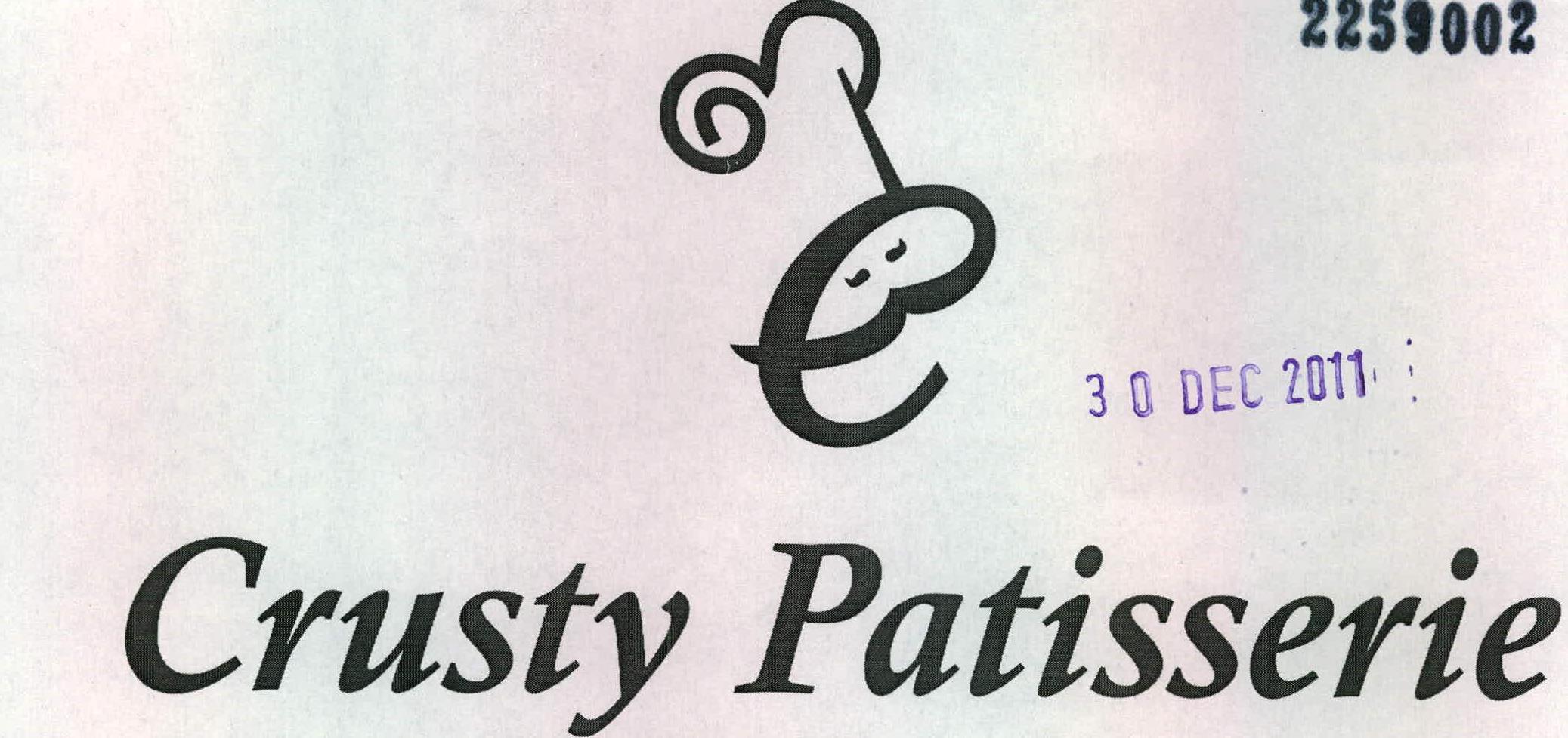 Crusty Patisserie Device mark 2259002 Trademark