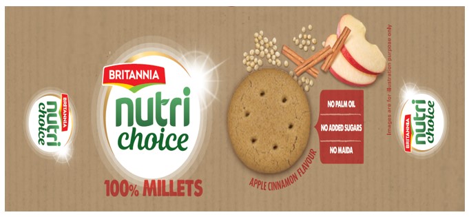 Britannia Nutrichoice 100% Millets Device mark 7243172 Trademark