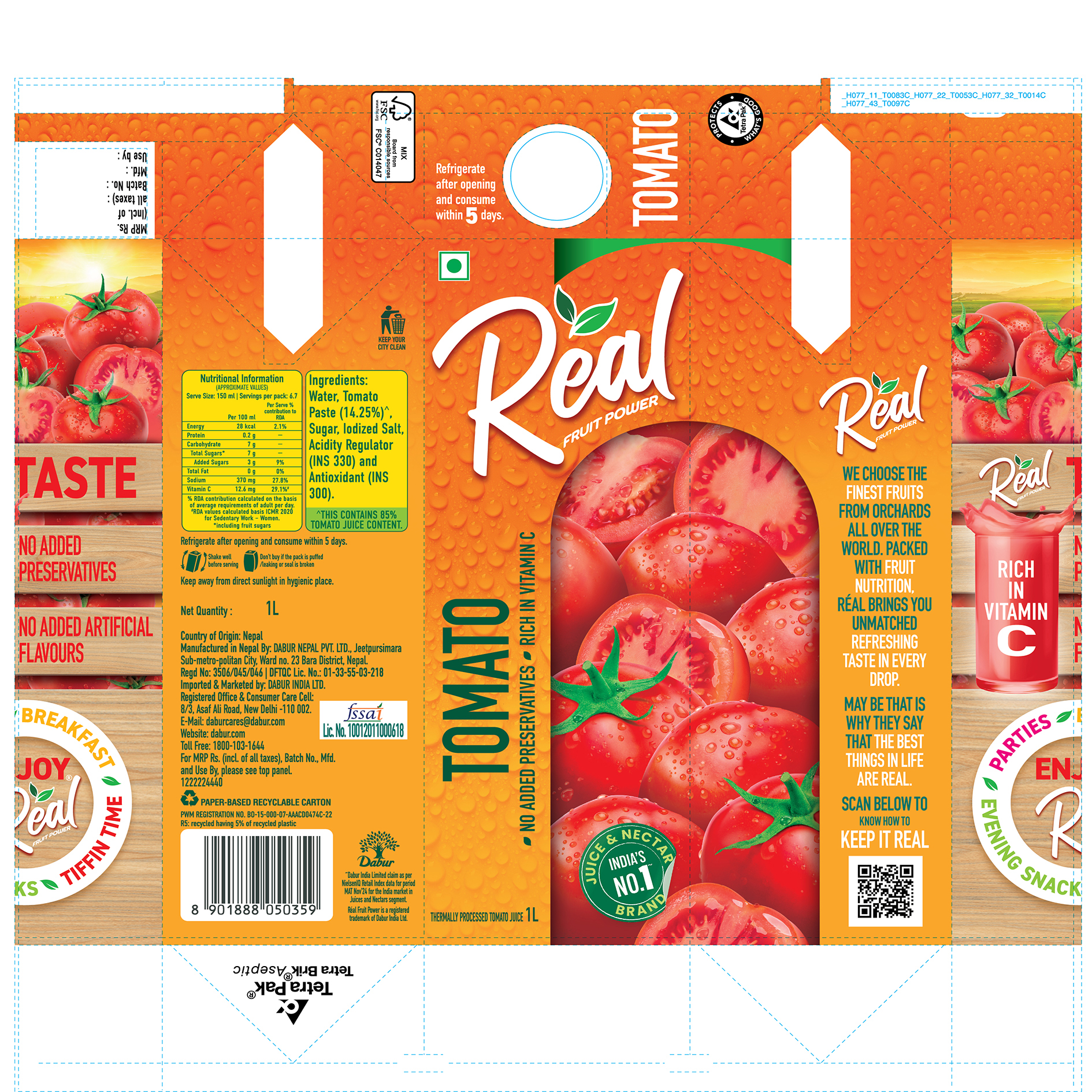 Real Fruit Power tomato Device mark 7266909 Trademark
