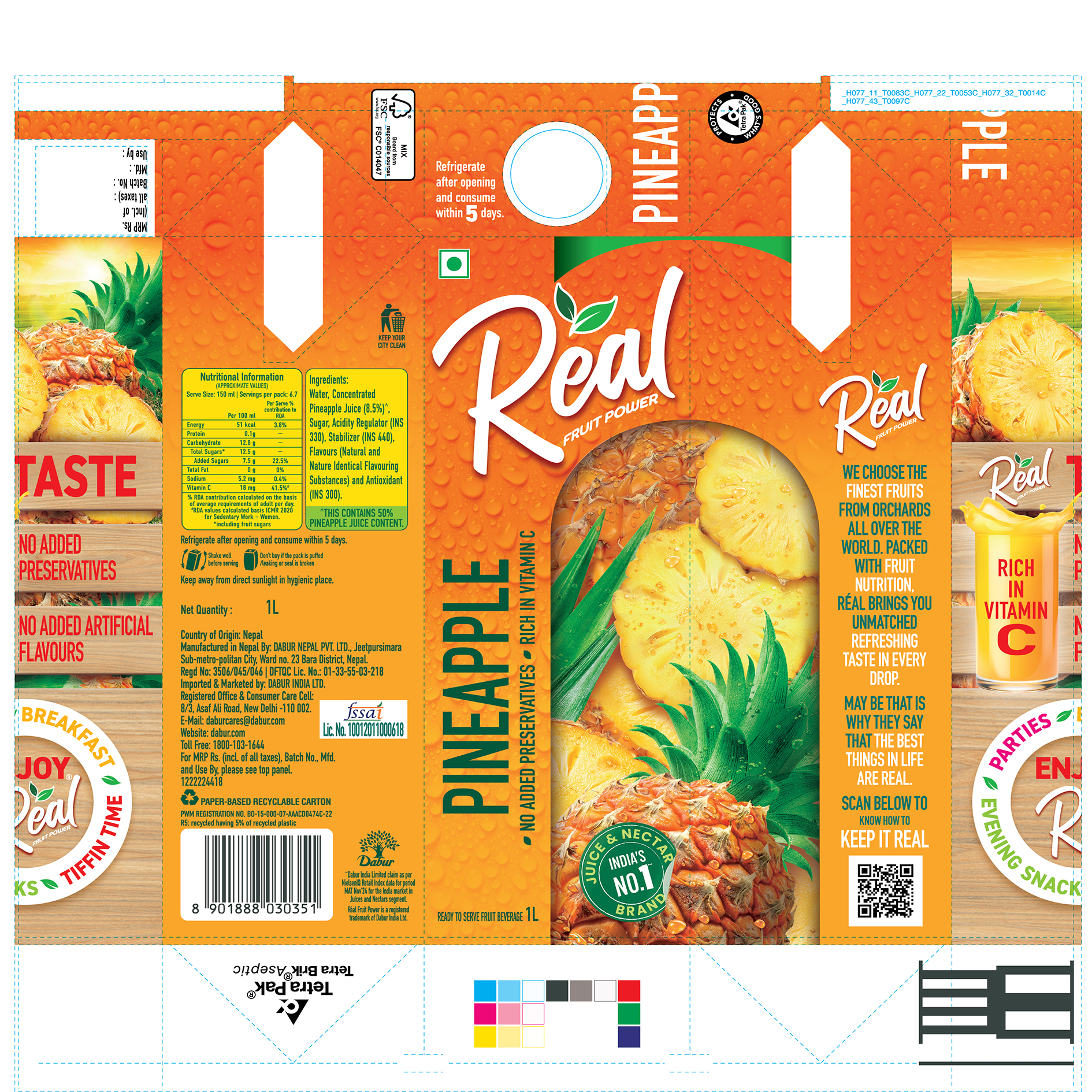 Real Fruit Power Pineapple Device mark 7266911 Trademark