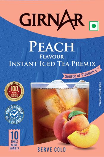 Girnar (peach Iced Tea Label) Device mark 7282184 Trademark