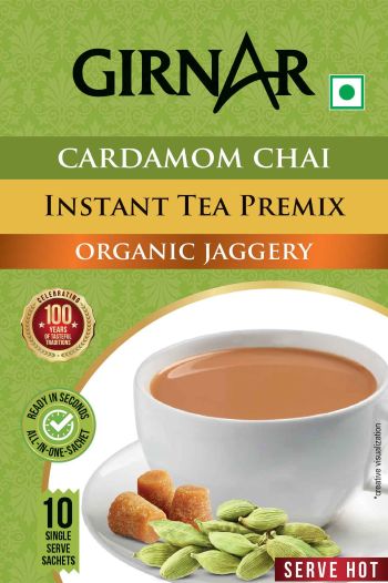 Girnar (cardamom Chai Organic Jaggery Label) Device mark 7282653 Trademark