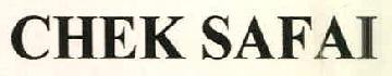 Chek Safai Device mark 2678274 Trademark