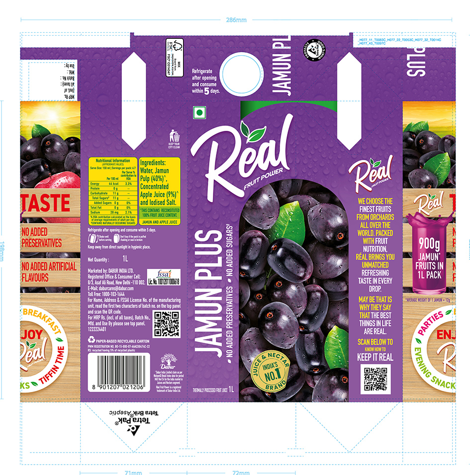 Real Fruit Power Jamun Plus Device mark 7341457 Trademark