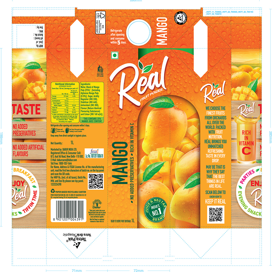 Real Fruit Power Mango Device mark 7341458 Trademark