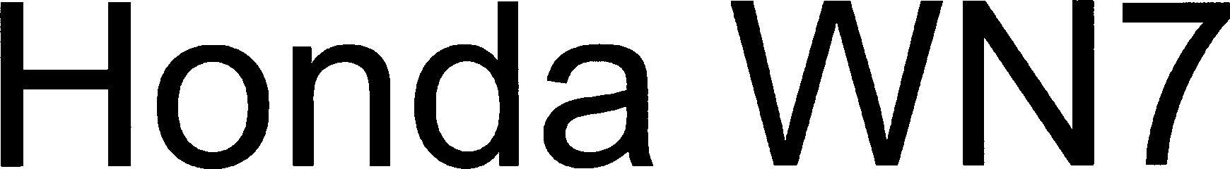 Honda Wn7 Device mark 7347454 Trademark