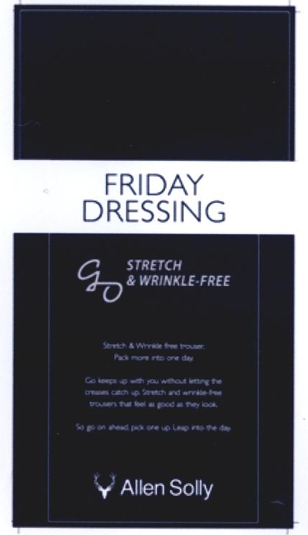 Friday Dressing Stretch & Wrinkle-free Allen Solly Device mark 2244920 Trademark