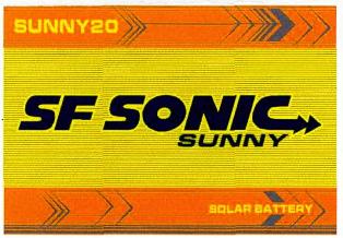 Sf Sonic Sunny (label) Device mark 2622812 Trademark