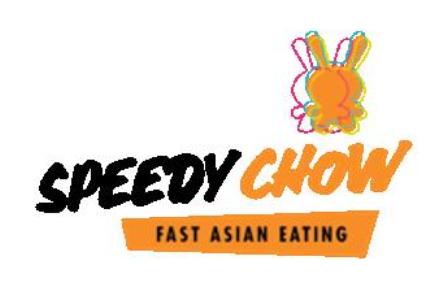 Speedy Chow With Tagline Of Fast Asian Eating Device mark 7400078 Trademark