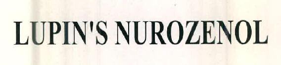 Lupin's Nurozenol Device mark 2545197 Trademark