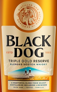 Black Dog Triple Gold Reserve – Blended Scotch Whisky (label) Device mark 7417314 Trademark