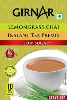 Girnar (lemongrass Chai Low Sugar Label) Device mark 7496623 Trademark