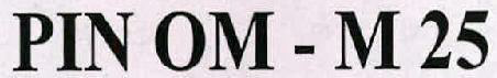 Pin Om - M 25 Device mark 2286046 Trademark