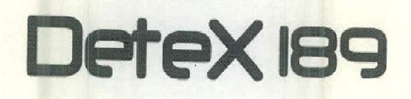 Detex 189 Device mark 2545052 Trademark