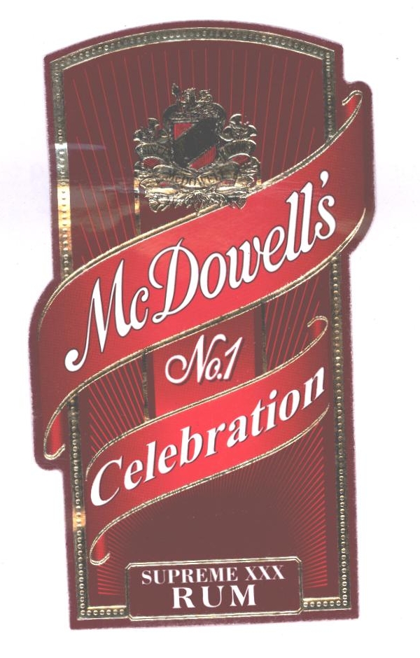 Mc Dowells' No.1 Celebration Supreme Xxx Rum Device mark 2304776 Trademark