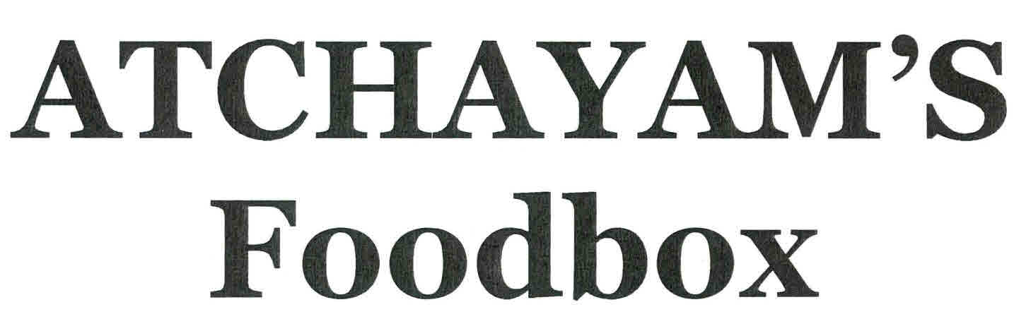 Atchayam's Foodbox Device mark 2663518 Trademark