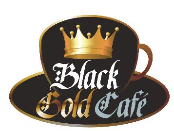 (device Of Cup With Crown Logo) Black Gold Cafe. Device mark 2304281 Trademark
