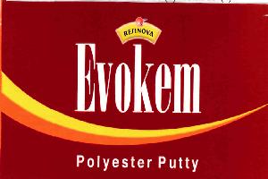 Resinova--evokem Polyester Putty (label) Device mark 2127285 Trademark
