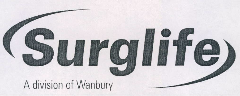 Surglife A Division Of Wanbury Device mark 2068391 Trademark