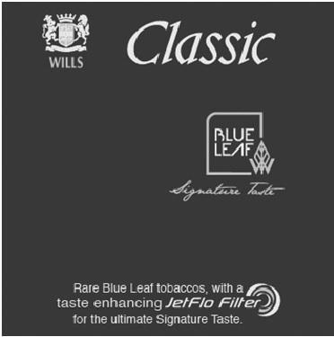 Wills Classic Blue Leaf Signature Taste Device mark 2925977 Trademark