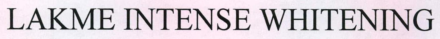 Lakme Intense Whitening Device mark 2225490 Trademark