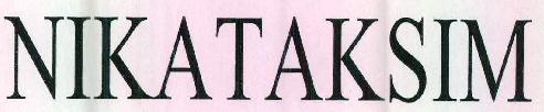 Nikataksim Device mark 2799698 Trademark
