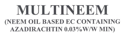 Multineem (neem Oil Based Ec Containing Azadirachtin 0.03% W/w Min) Device mark 2197343 Trademark