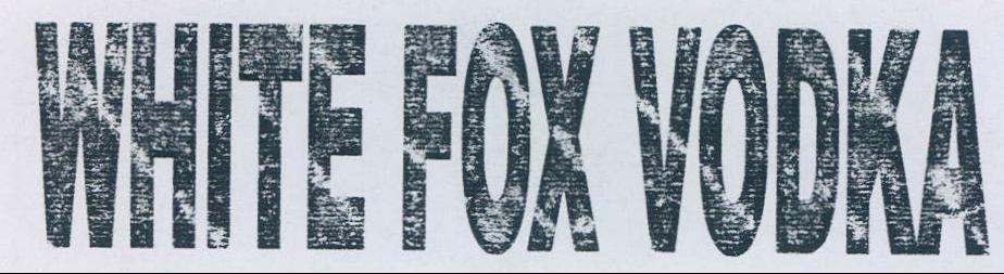 White Fox Vodka Device mark 2198502 Trademark