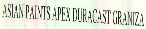Asian Paints Apex Duracast Graniza Device mark 2597784 Trademark
