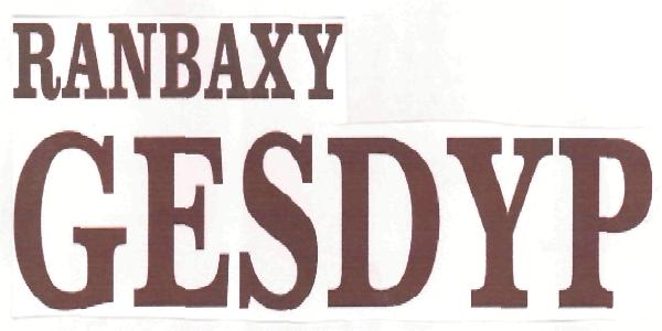 Ranbaxy Gesdyp (label) Device mark 2215036 Trademark
