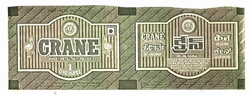 Crane Sweet Betel Nut Pieces Device mark 2810472 Trademark
