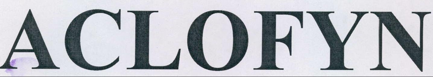 Aclofyn Device mark 2120977 Trademark