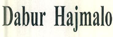 Dabur Hajmalo Device mark 2869287 Trademark