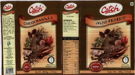 Catch Garam Masala With Label Device mark 2063712 Trademark