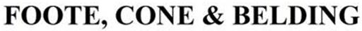 Foote, Cone & Belding (label) Device mark 2623513 Trademark