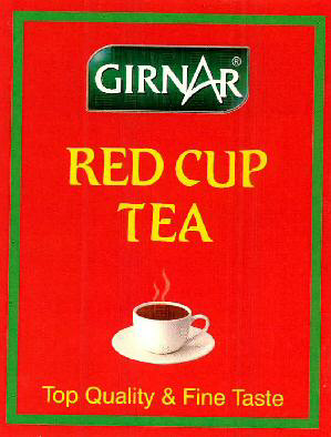 Girnar Red Cup Tea (device Of Cup And Saucer) Device mark 2345315 Trademark