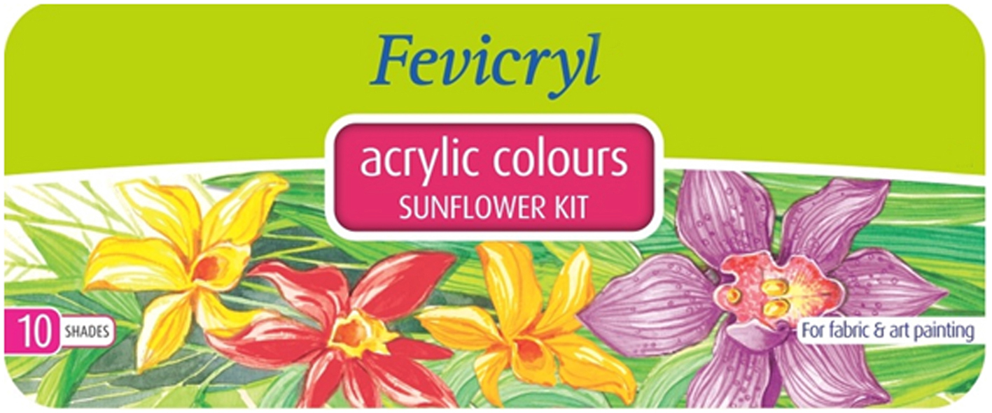 Fevicryl Acrylic Colours Sunflower Kit Device mark 2618741 Trademark