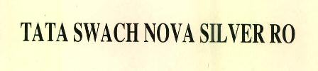 Tata Swach Nova Silver Ro Device mark 2752790 Trademark