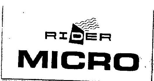 Rider Micro (label) Device mark 2498704 Trademark