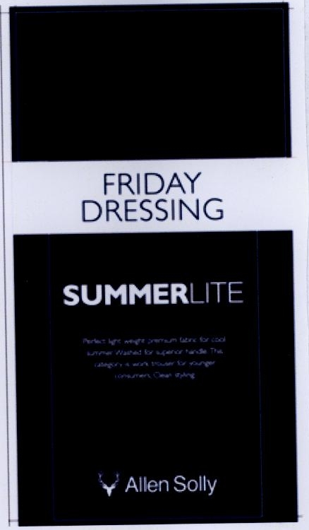 Friday Dressing Summerlite Allen Solly Device mark 2244972 Trademark