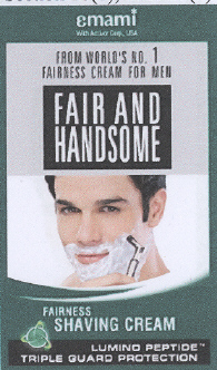 Emami Fair And Handsome Fairness Shaving Cream (device Of Man) Device mark 2146839 Trademark