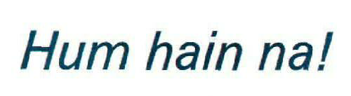 Hum Hain Na! With Label Device mark 2087485 Trademark