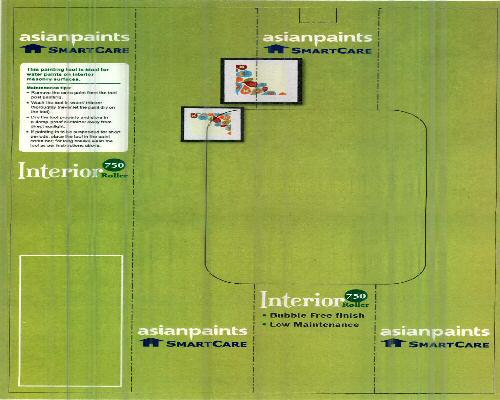 Asianpaints Smartcare Interior 750 Roller Device mark 2398764 Trademark