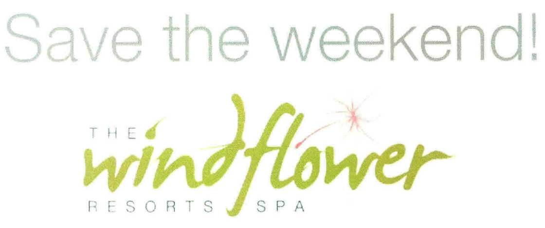 Save The Weekend The Windflower Resorts Spa Device mark 2670286 Trademark