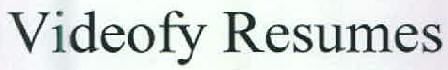 Videofy Resumes Device mark 2582802 Trademark