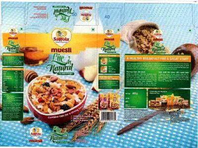 Saffola Muesli Lite Natural Device mark 2328252 Trademark