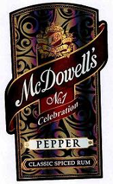 Mc Dowell's No1 Celebration Pepper Device mark 2449844 Trademark
